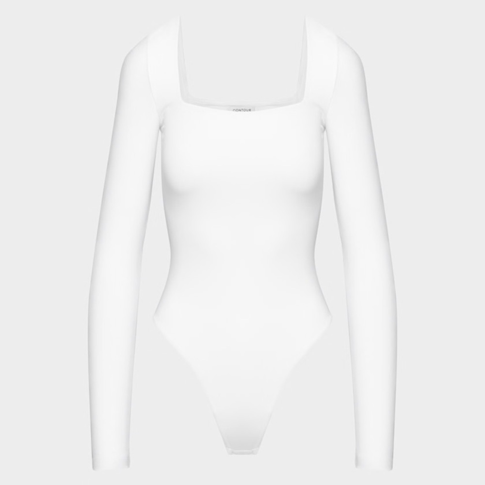 Aritzia Babaton Original Contour Squareneck White Bodysuit XS - Picture 8 of 14